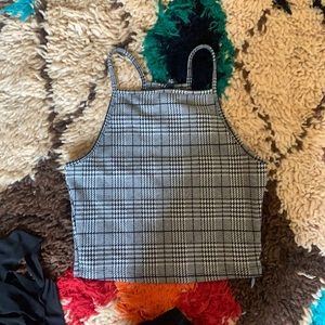 Super cute plaid crop top